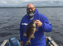 Gus with a nice Smallie